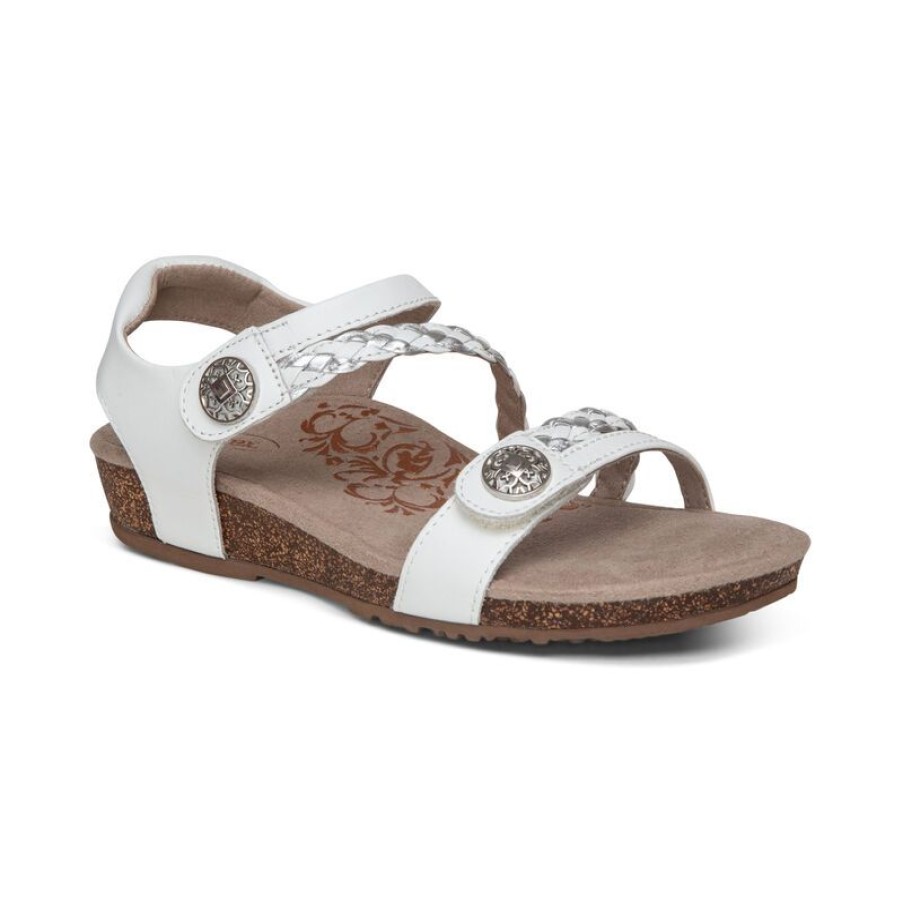 Aetrex Jillian Braided Quarter Strap Sandal Sandals