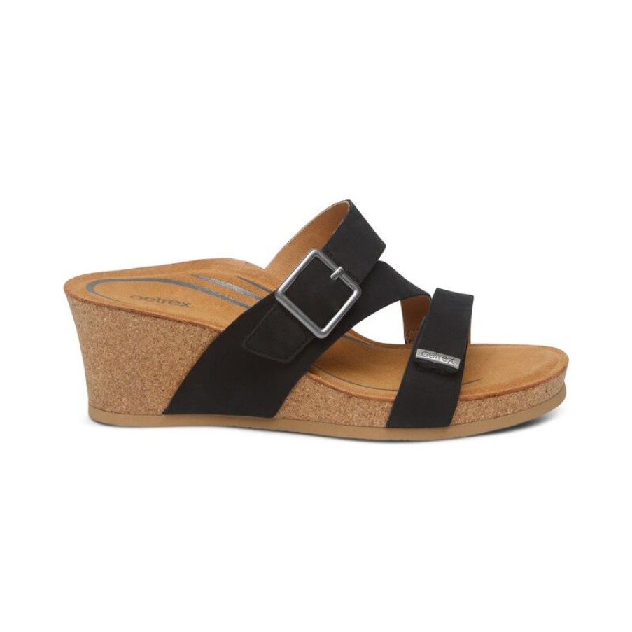 Aetrex Kimmy Arch Support Wedge Sandals