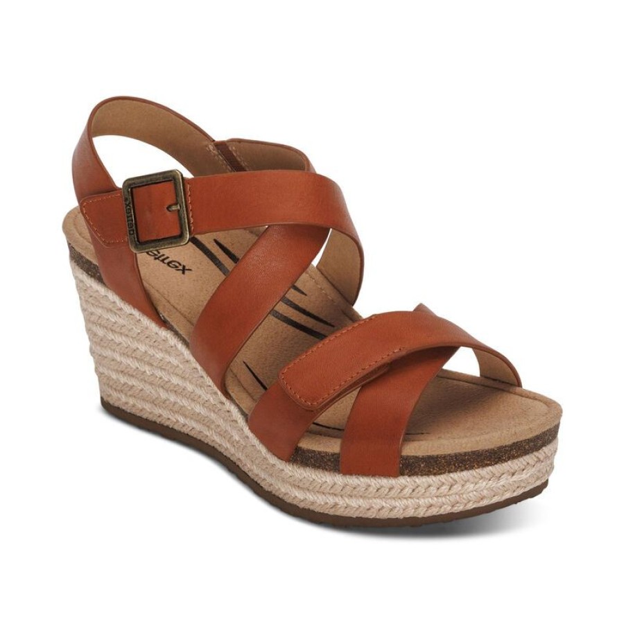 Aetrex Anna Arch Support Wedge Wedges & Heels