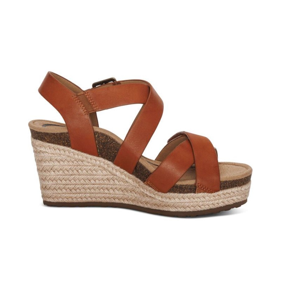 Aetrex Anna Arch Support Wedge Wedges & Heels