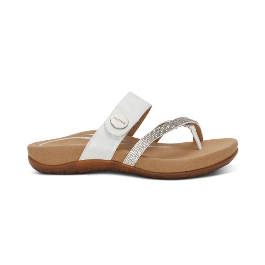 Aetrex Izzy Adjustable Slide Sandal Sandals