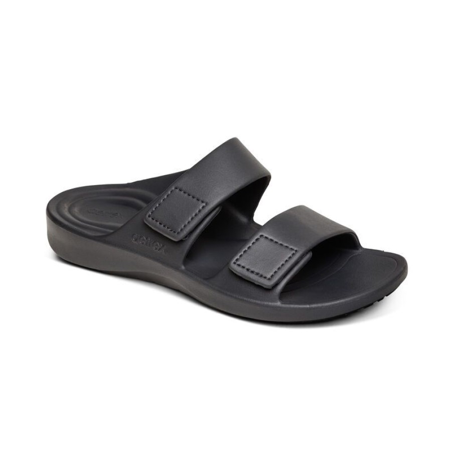 Aetrex Milos Orthotic Slides - Mens Sandals