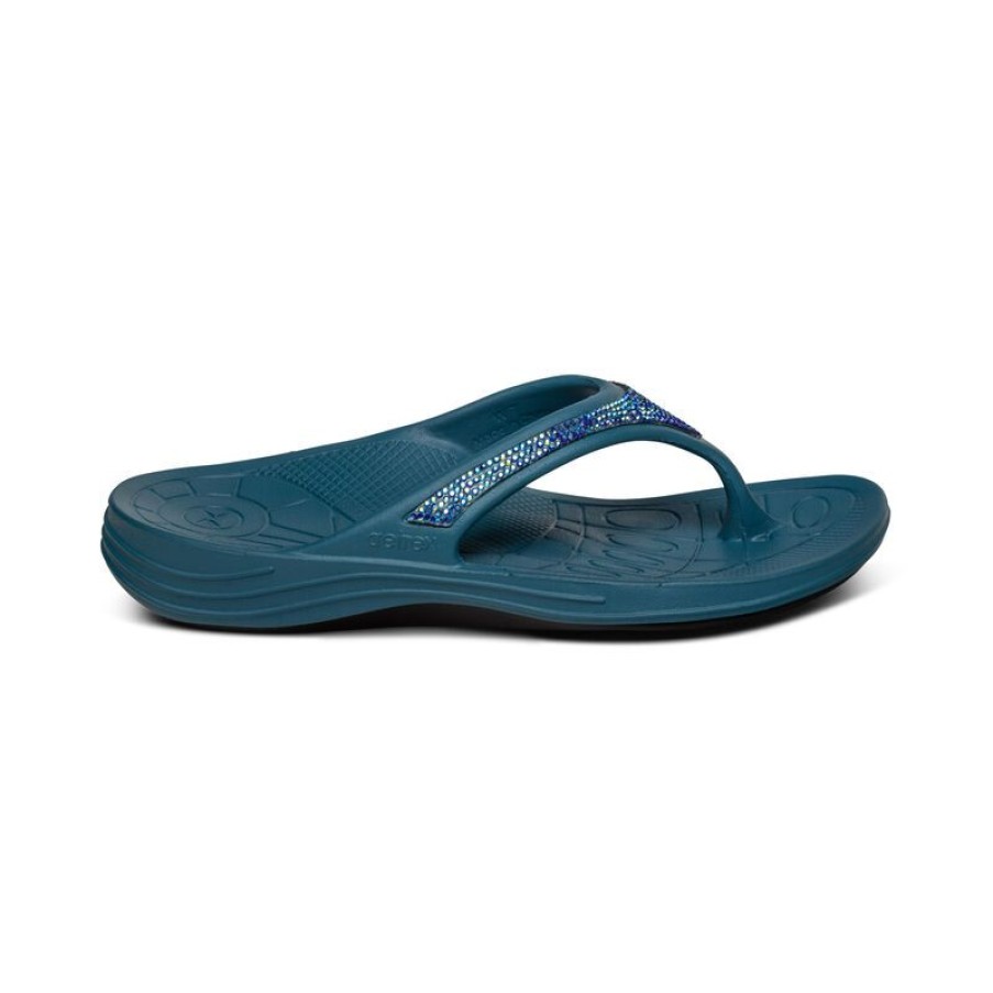 Aetrex Fiji Orthotic Flips - Women Flip Flops