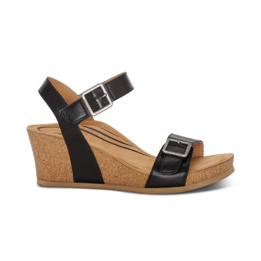 Aetrex Lexa Quarter Strap Wedge Wedges & Heels