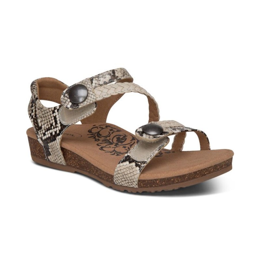 Aetrex Jillian Braided Quarter Strap Sandal Sandals