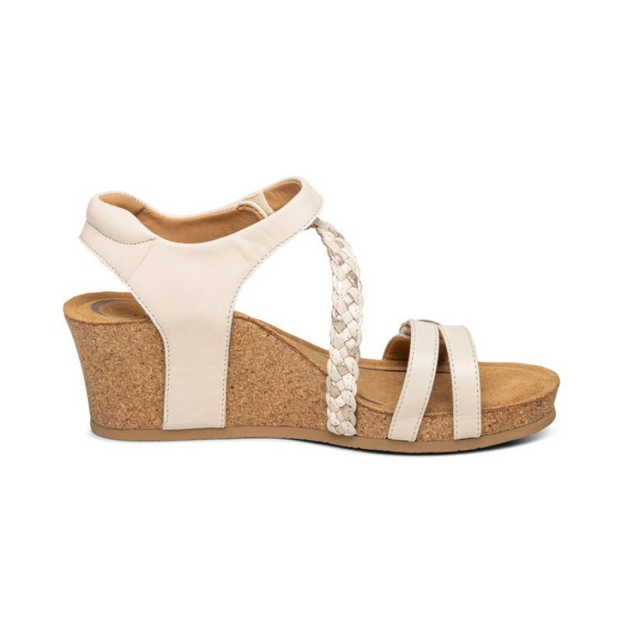 Aetrex Avril Quarter Strap Wedge Wedges & Heels