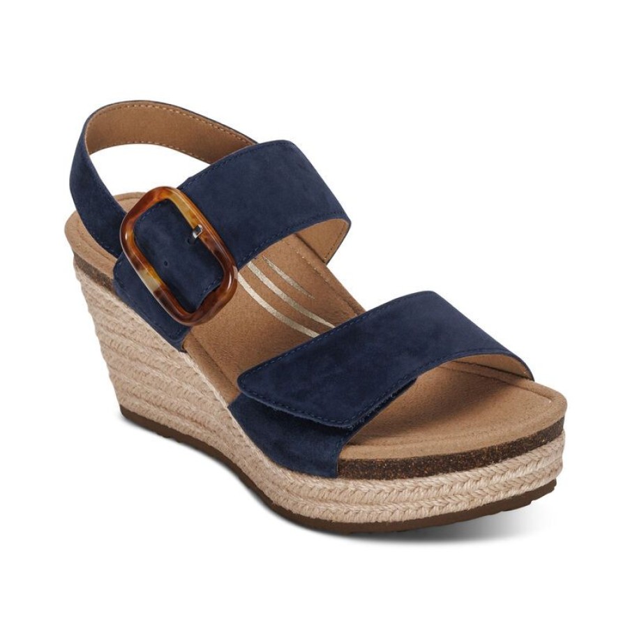 Aetrex Ashley Arch Support Wedge Wedges & Heels