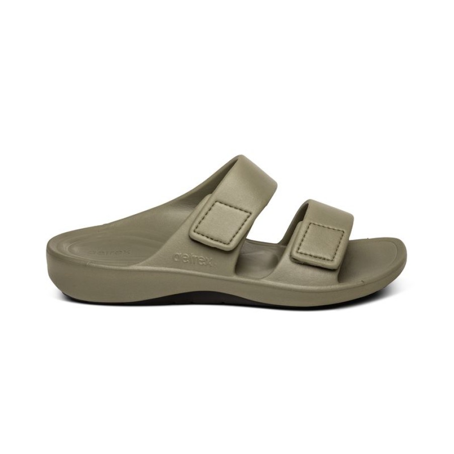 Aetrex Milos Orthotic Slides - Mens Sandals