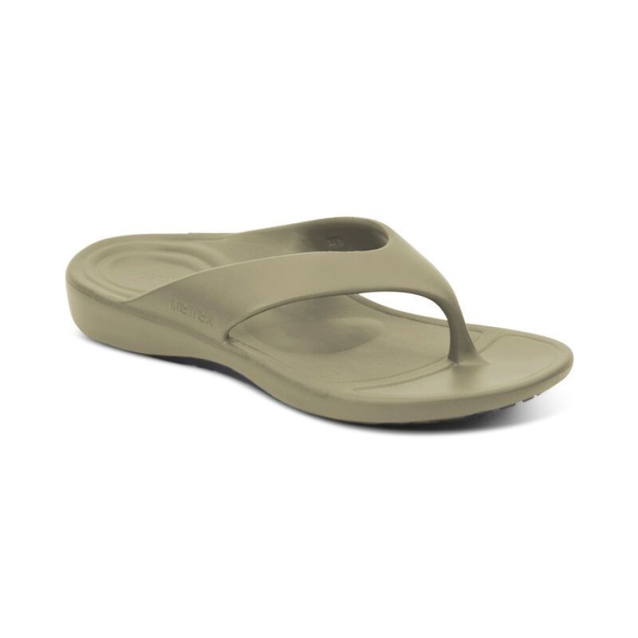 Aetrex Maui Orthotic Flips - Men Sandals