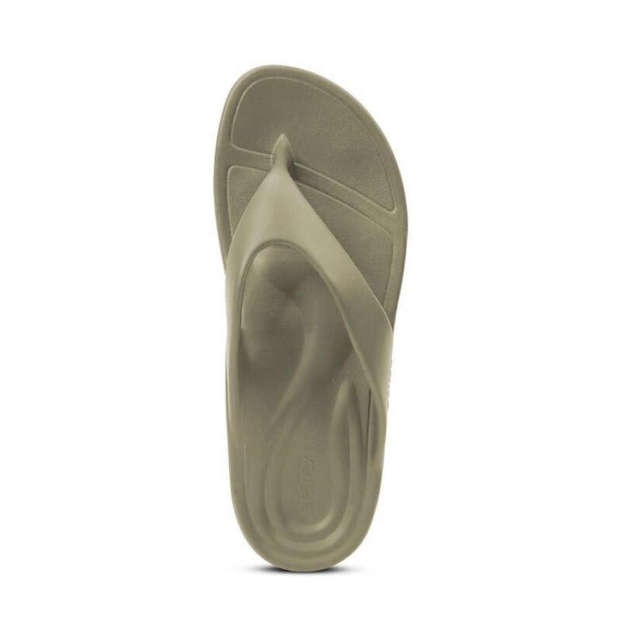 Aetrex Maui Orthotic Flips - Men Sandals