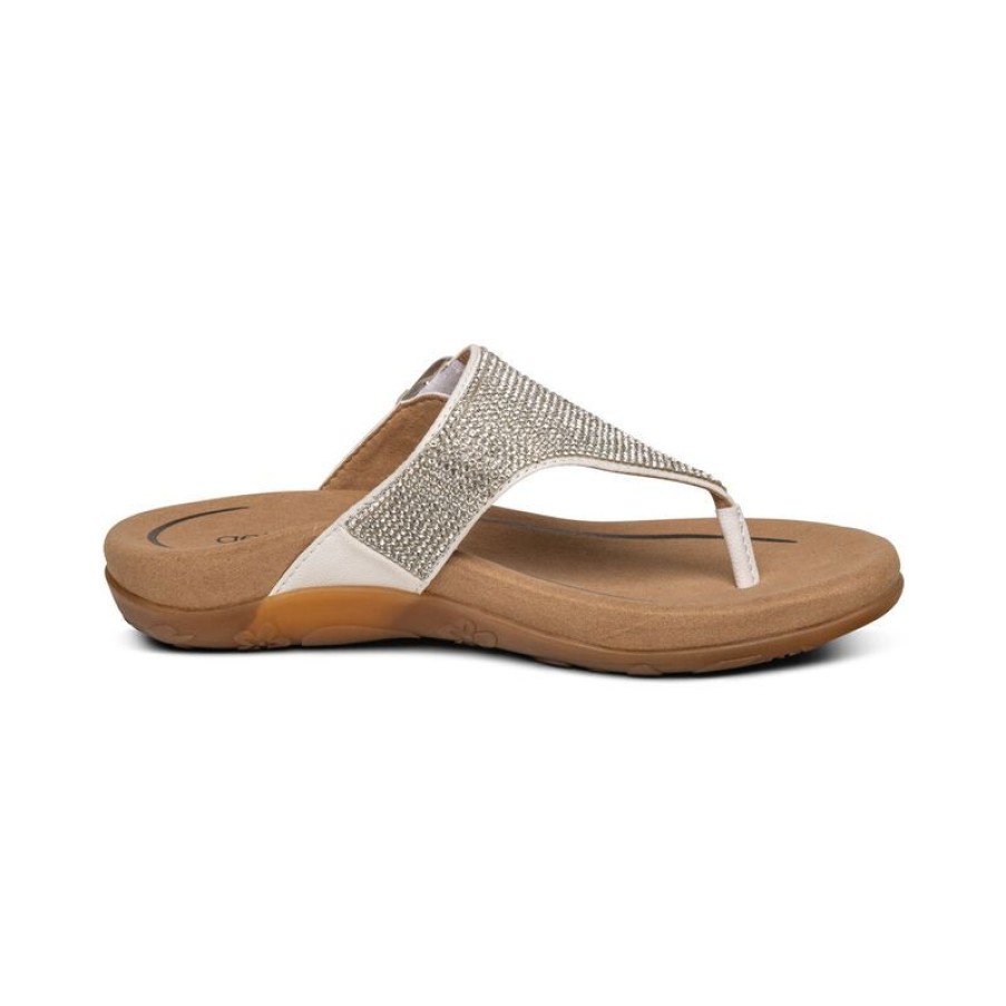 Aetrex Rae Adjustable Thong Sandal Sandals