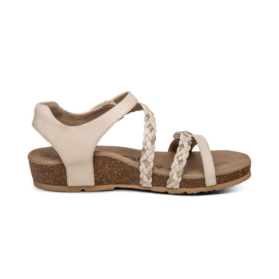 Aetrex Jillian Braided Quarter Strap Sandal Sandals