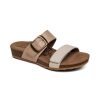 Aetrex Daisy Adjustable Slide Sandals