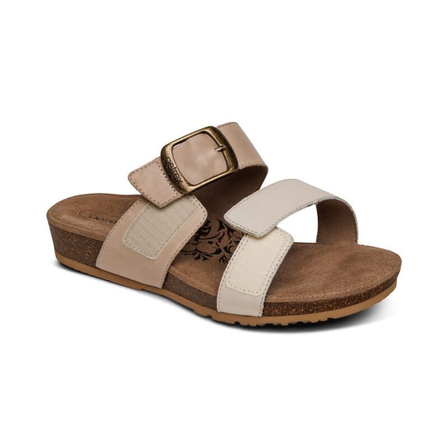 Aetrex Daisy Adjustable Slide Sandals