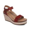 Aetrex Sydney Quarter Strap Espadrille Wedge Wedges & Heels