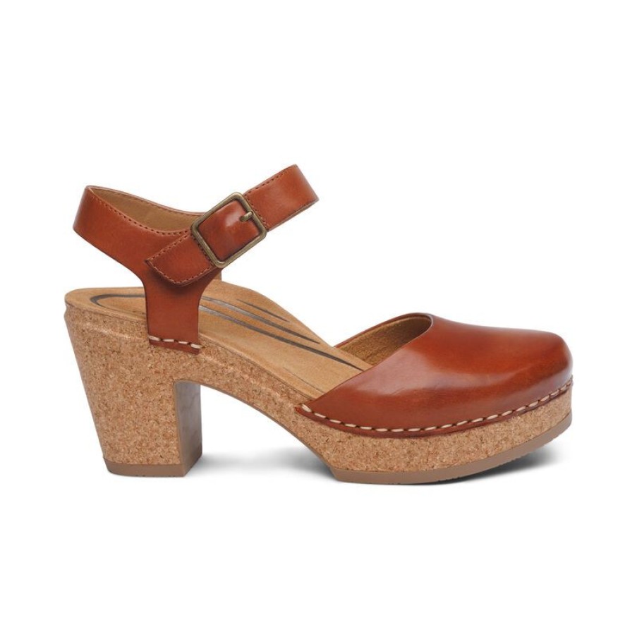 Aetrex Finley Closed Toe Heel Wedges & Heels