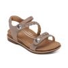 Aetrex Jenn Quarter Strap Sandal Sandals