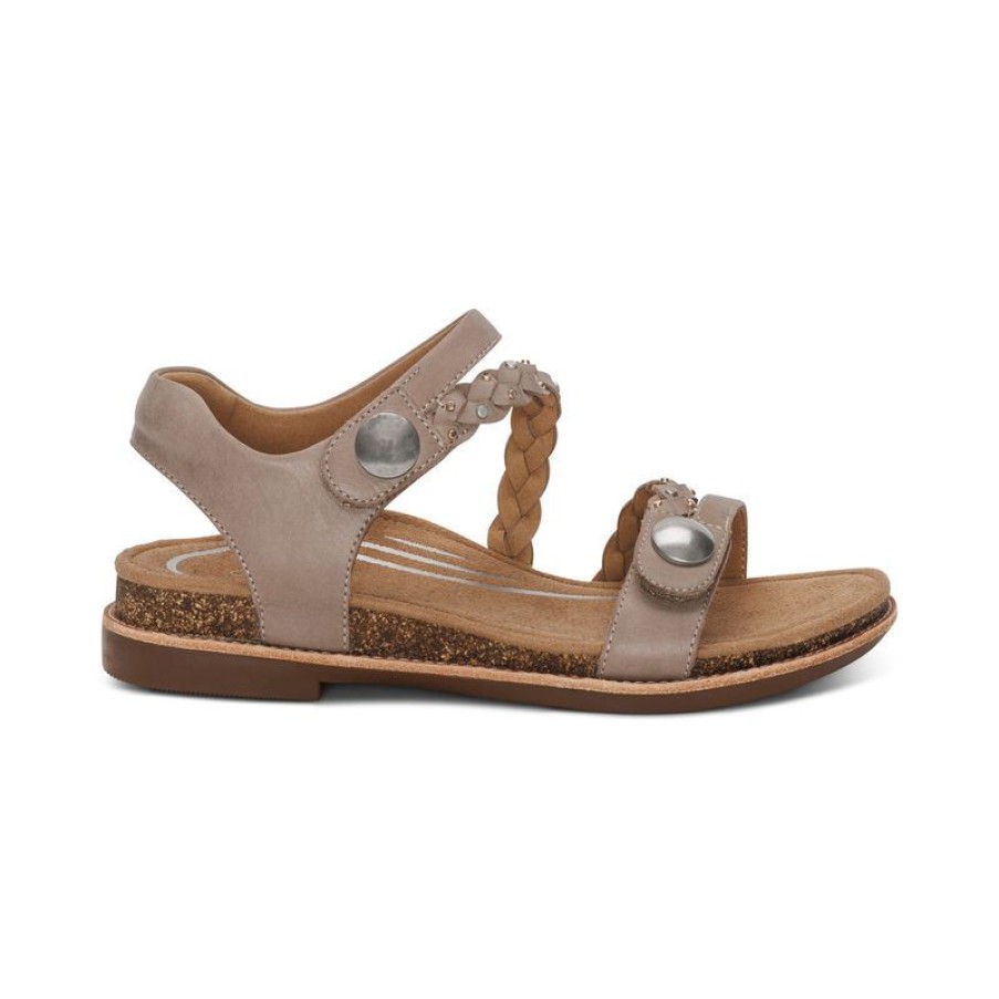 Aetrex Jenn Quarter Strap Sandal Sandals