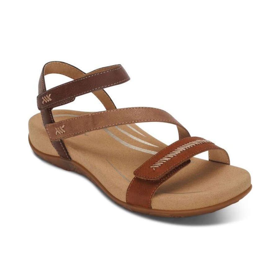 Aetrex Gabby Adjustable Quarter Strap Sandal Sandals