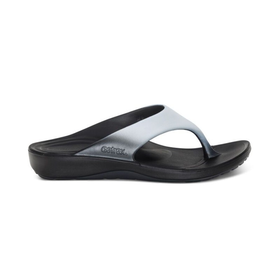 Aetrex Maui Orthotic Flips - Men Sandals