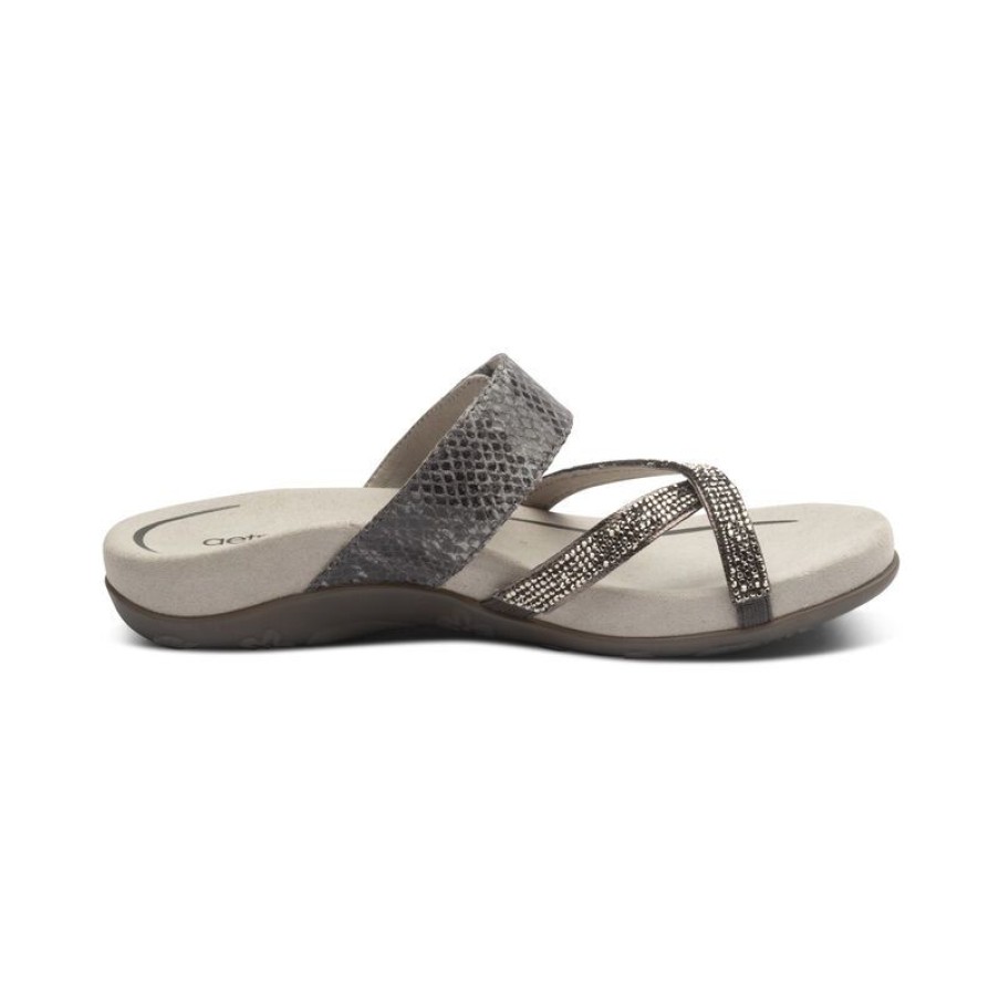 Aetrex Izzy Adjustable Slide Sandal Sandals