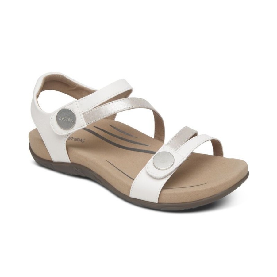 Aetrex Jess Adjustable Quarter Strap Sandal Sandals