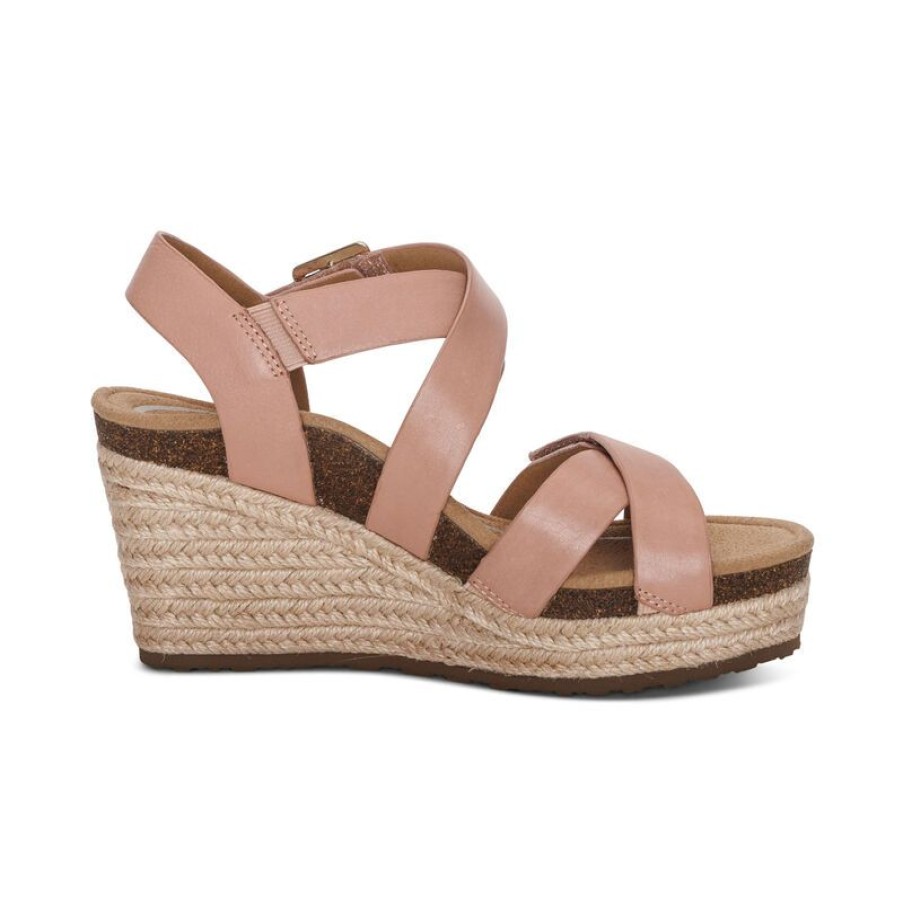 Aetrex Anna Arch Support Wedge Wedges & Heels