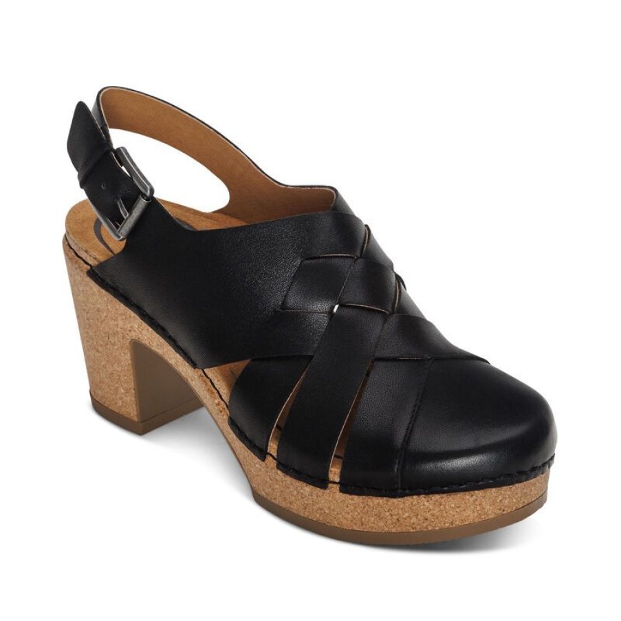 Aetrex Paige Slingback Clog Wedges & Heels