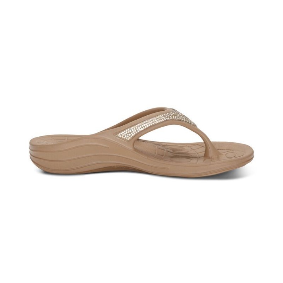 Aetrex Fiji Orthotic Flips - Women Sandals