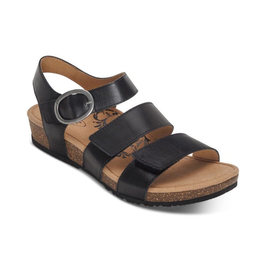 Aetrex Lilly Adjustable Quarter Strap Sandal Sandals