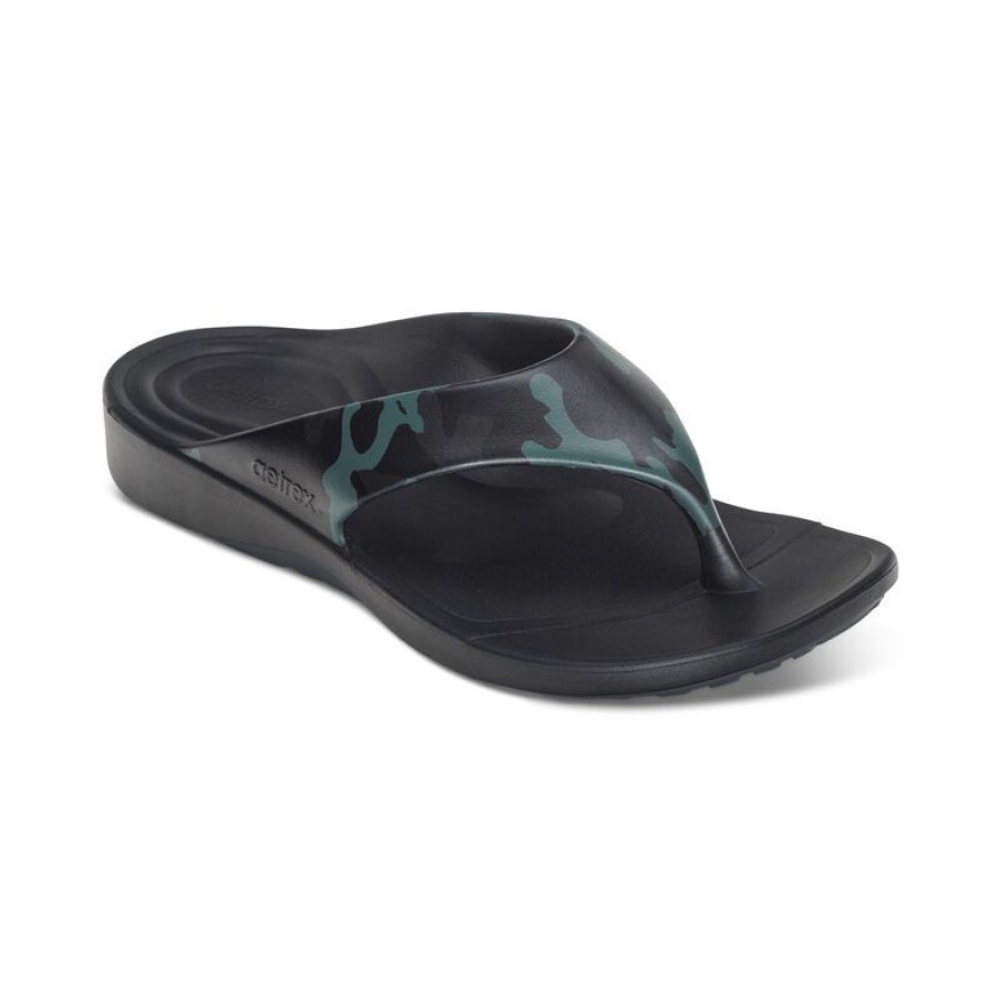 Aetrex Maui Orthotic Flips - Men Sandals