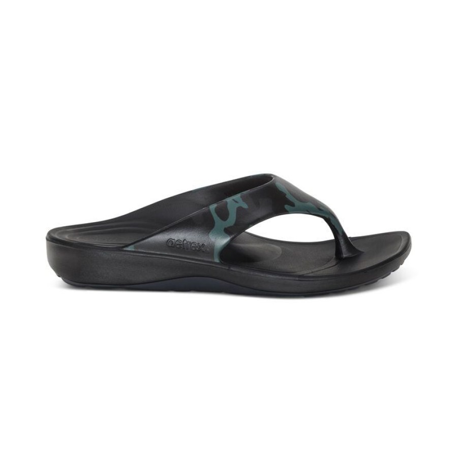 Aetrex Maui Orthotic Flips - Men Sandals