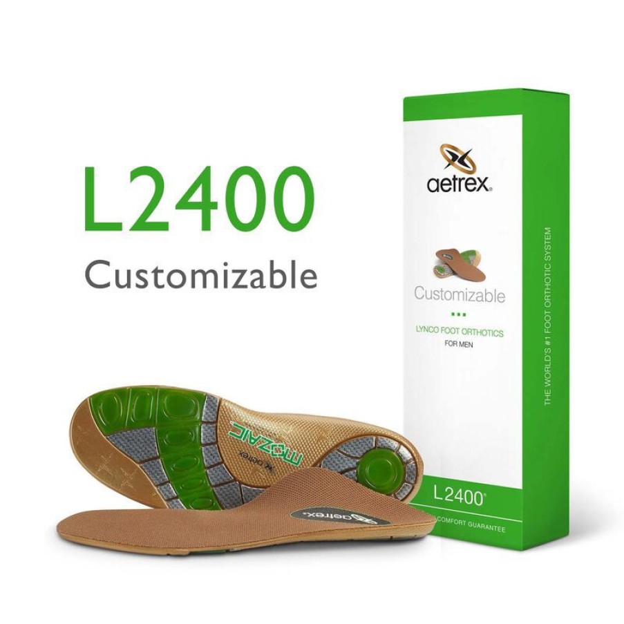 Aetrex Men'S Customizable Orthotics - Insole For Personalized Comfort Bunions