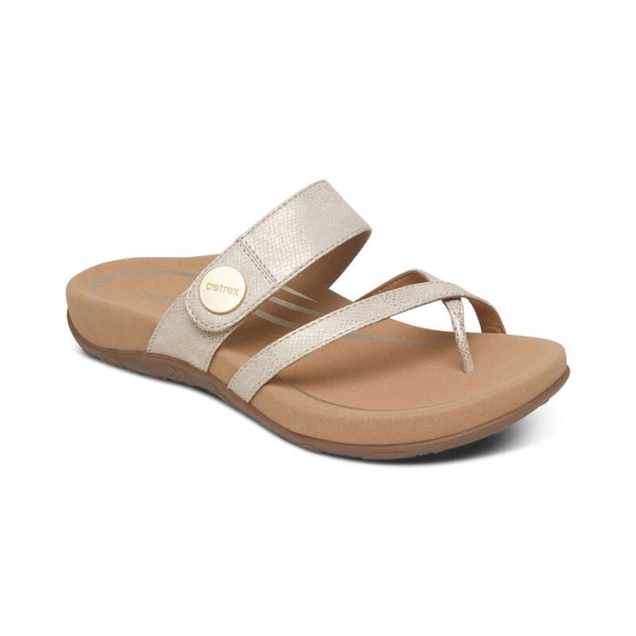 Aetrex Izzy Adjustable Slide Sandal Sandals