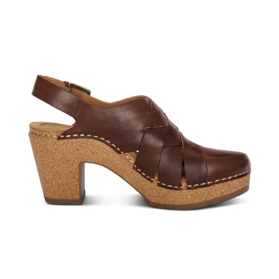 Aetrex Paige Slingback Clog Wedges & Heels