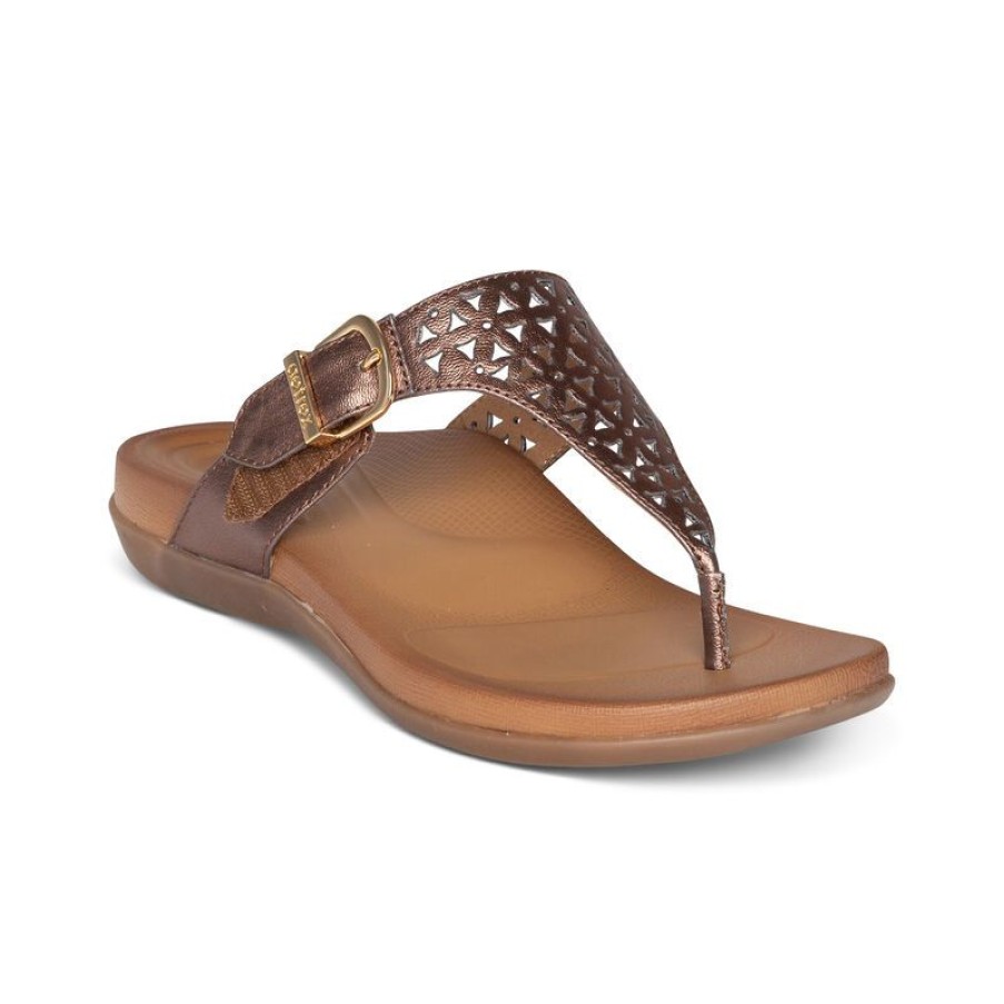 Aetrex Rita Adjustable Thong Sandal Sandals