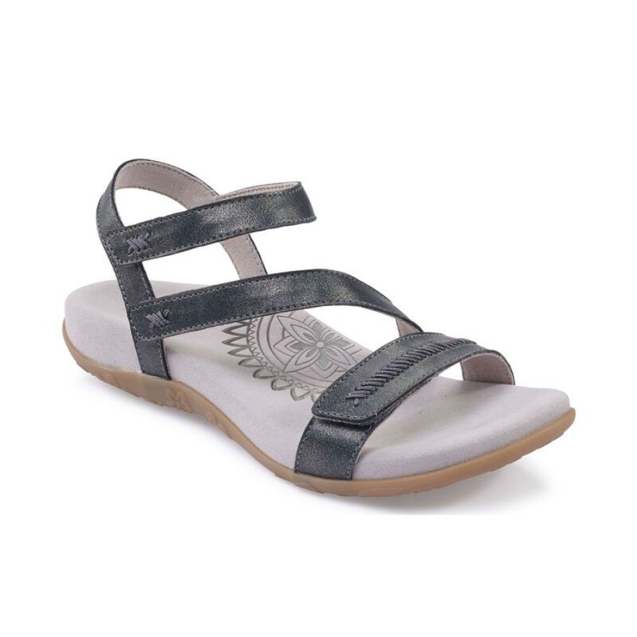 Aetrex Gabby Adjustable Quarter Strap Sandal Sandals