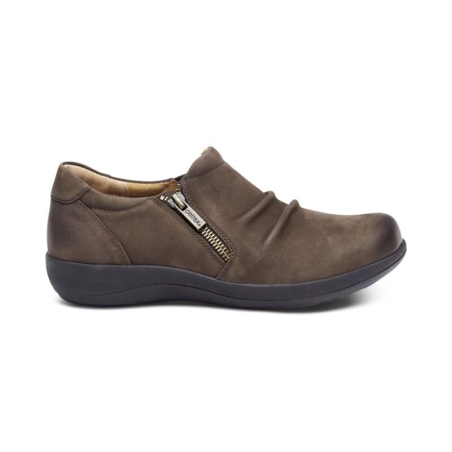 Aetrex Katie Side Zip Slip-On Casuals