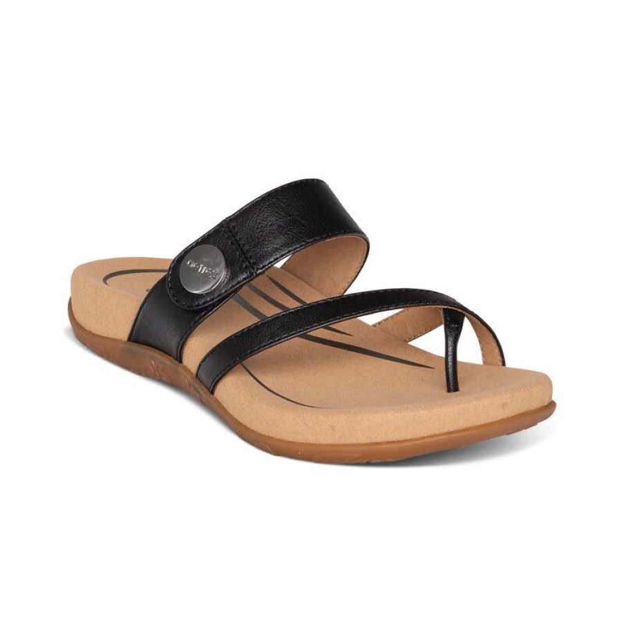 Aetrex Izzy Adjustable Slide Sandal Sandals