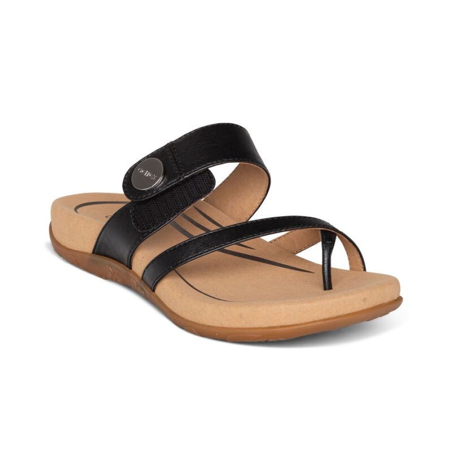 Aetrex Izzy Adjustable Slide Sandal Sandals