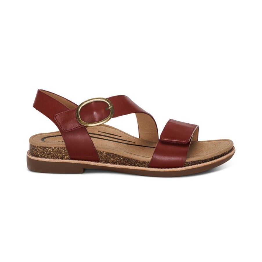 Aetrex Tamara Asymmetrical Quarter Strap Sandal Sandals