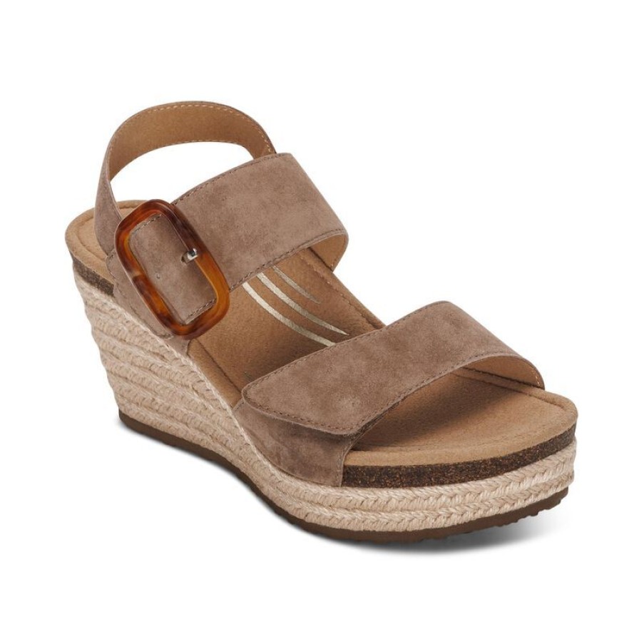 Aetrex Ashley Arch Support Wedge Wedges & Heels