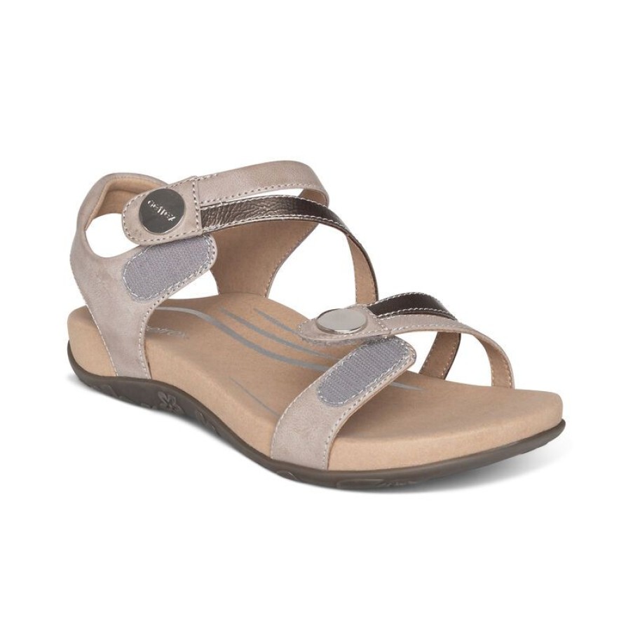 Aetrex Jess Adjustable Quarter Strap Sandal Sandals