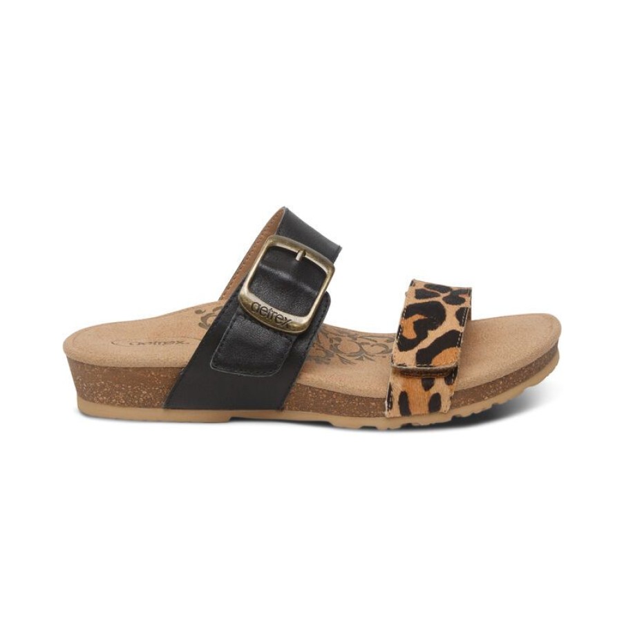 Aetrex Daisy Adjustable Slide Sandals