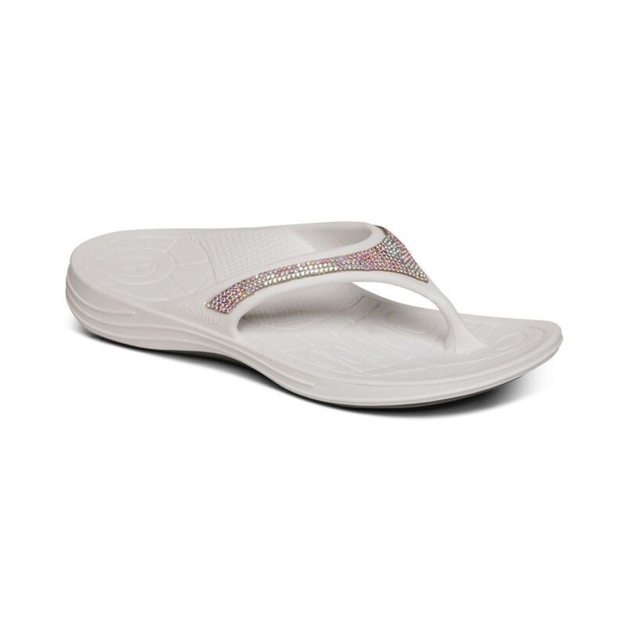 Aetrex Fiji Orthotic Flips - Women Flip Flops