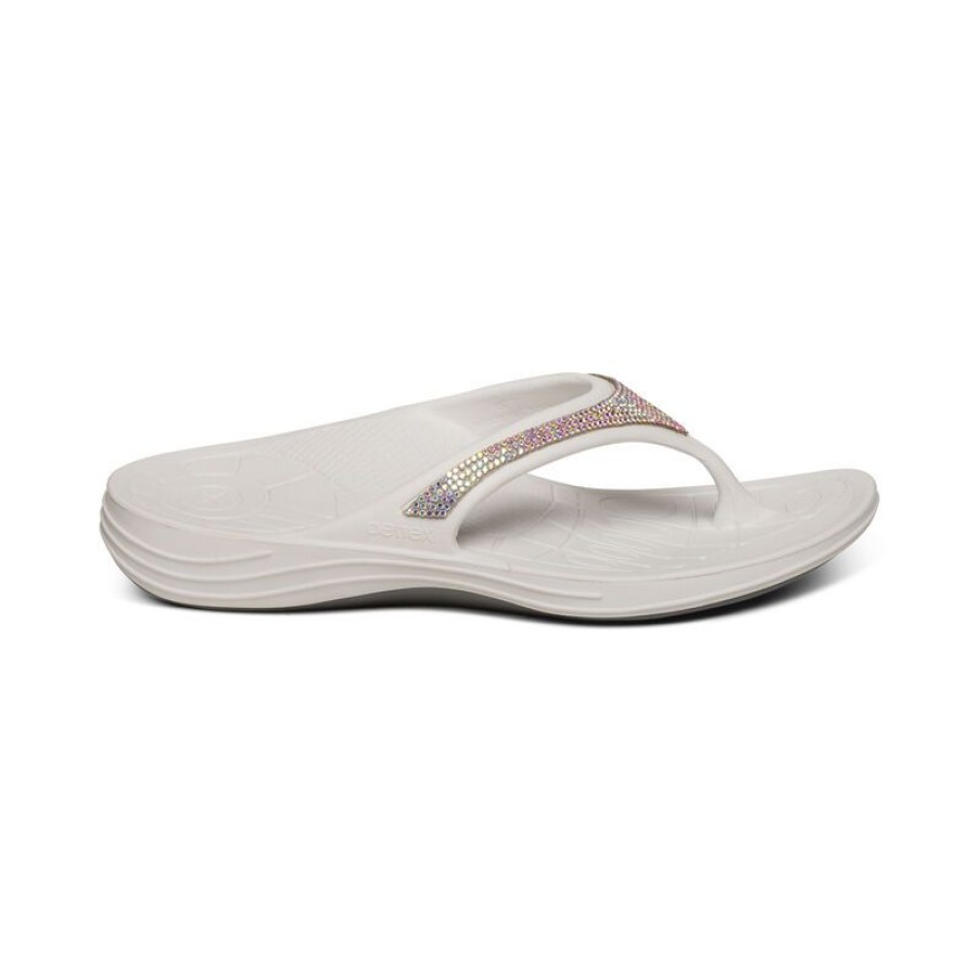 Aetrex Fiji Orthotic Flips - Women Flip Flops