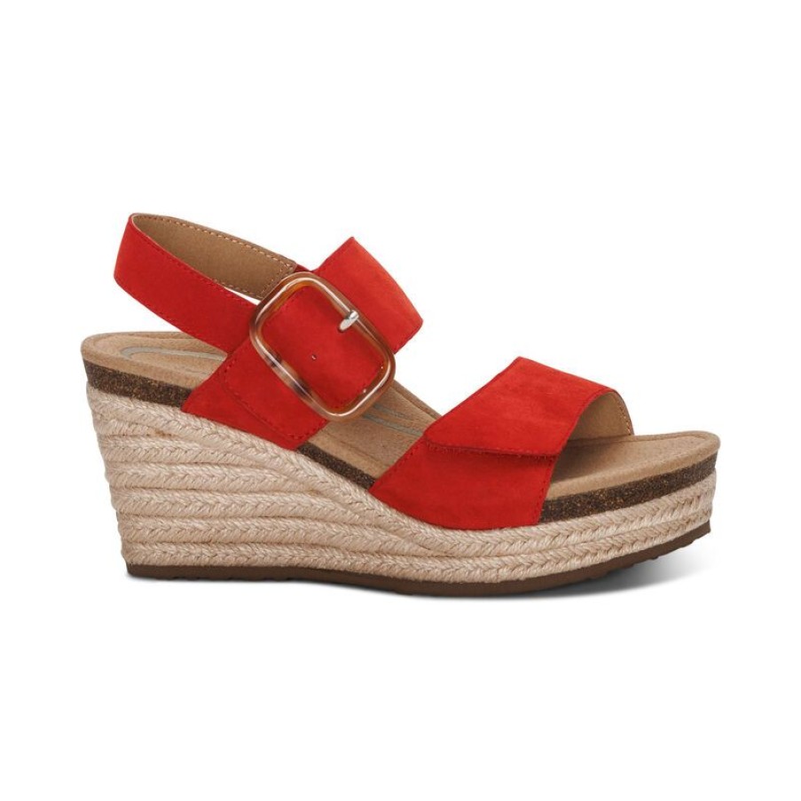 Aetrex Ashley Arch Support Wedge Wedges & Heels