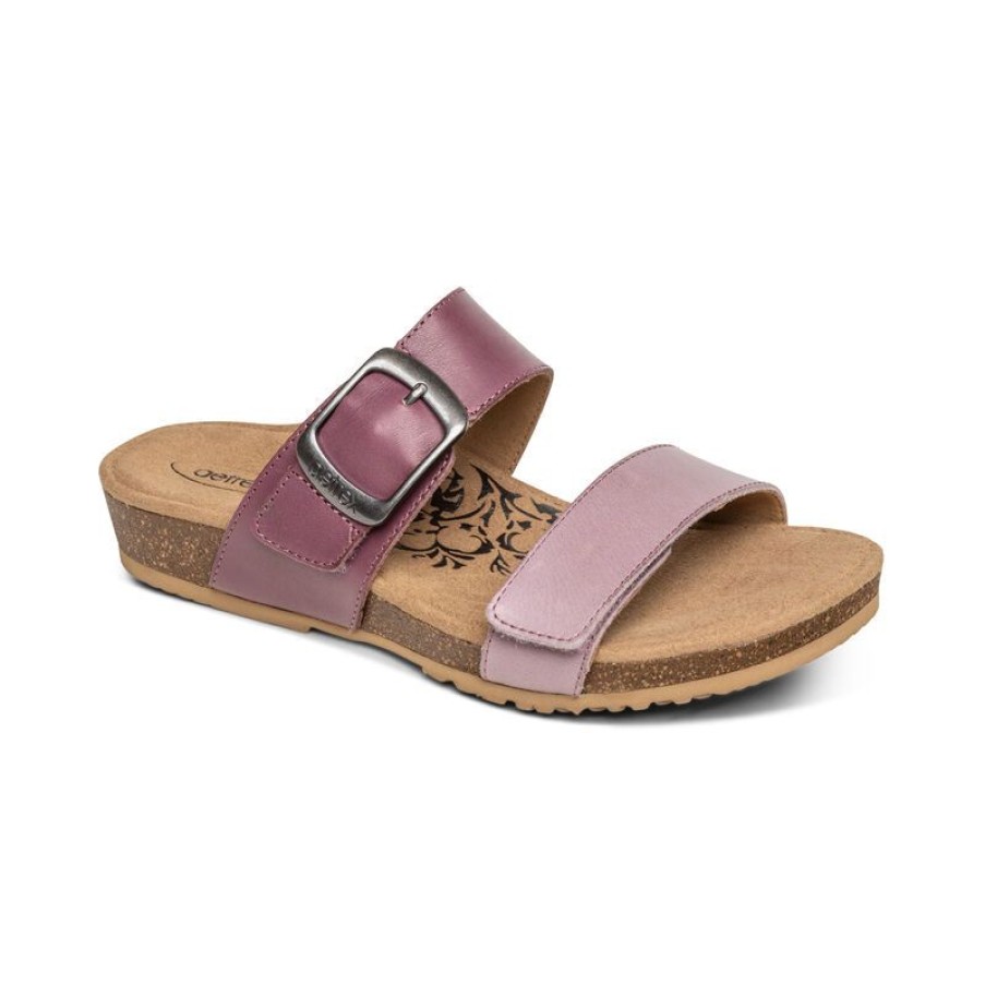 Aetrex Daisy Adjustable Slide Sandals