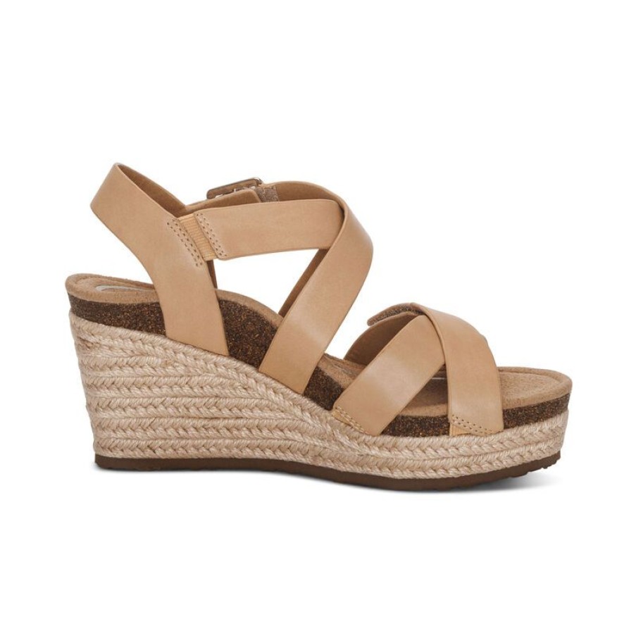 Aetrex Anna Arch Support Wedge Wedges & Heels