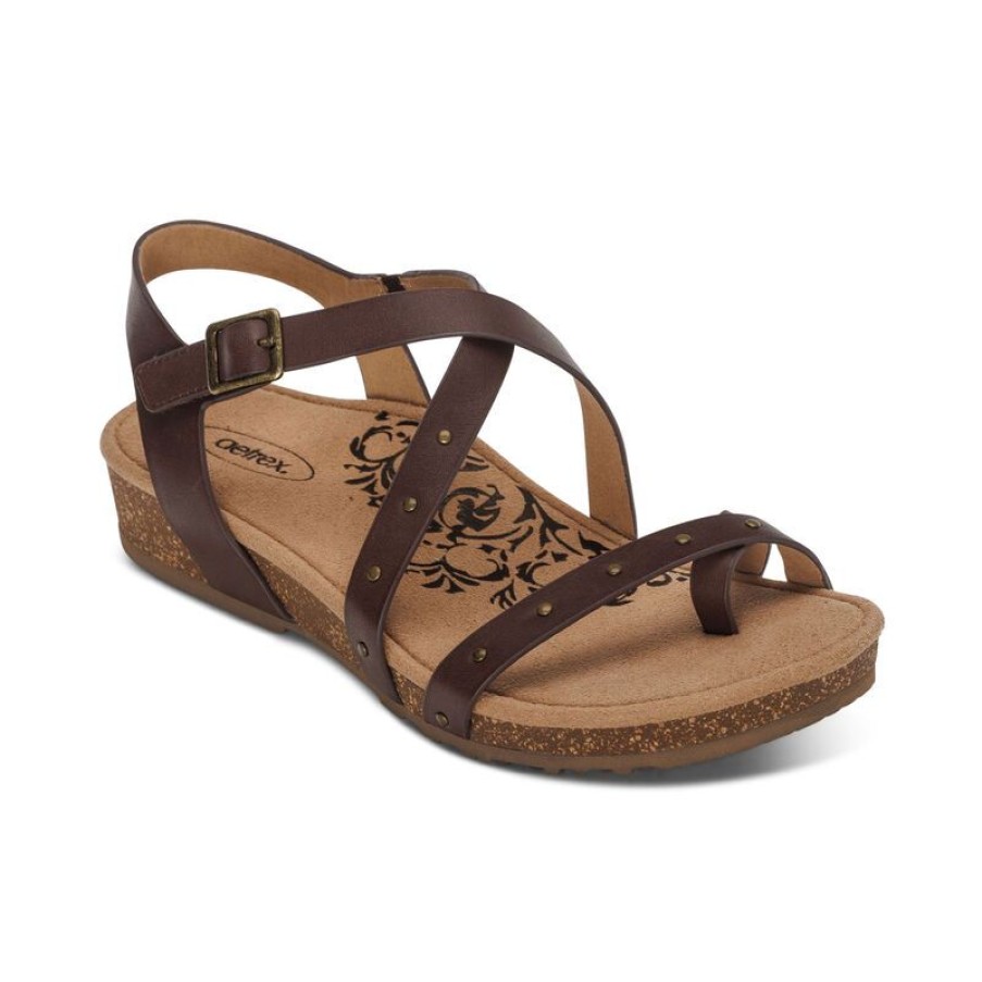 Aetrex Lauren Quarter Strap Sandal Sandals